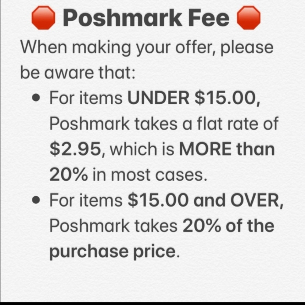 Poshmark Fees